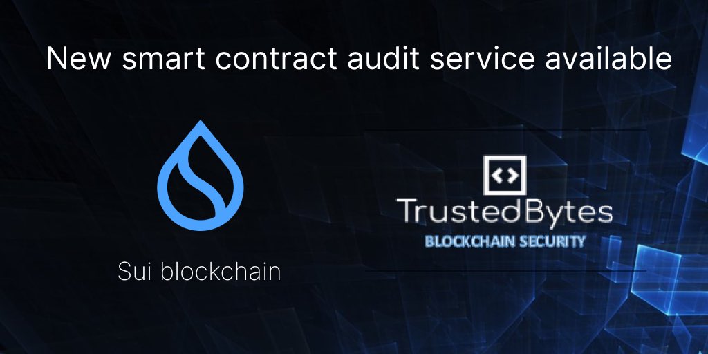 Trustedbytesorg's tweet photo. We are ready to announce that TrustedBytes also provides smart contract audit service for Sui projects. 

Let's make DEFI safu!

#sui #btc #crypto #usdt #audit #smartcontracts #suifamily #security #defi https://t.co/uV1exdrZKl