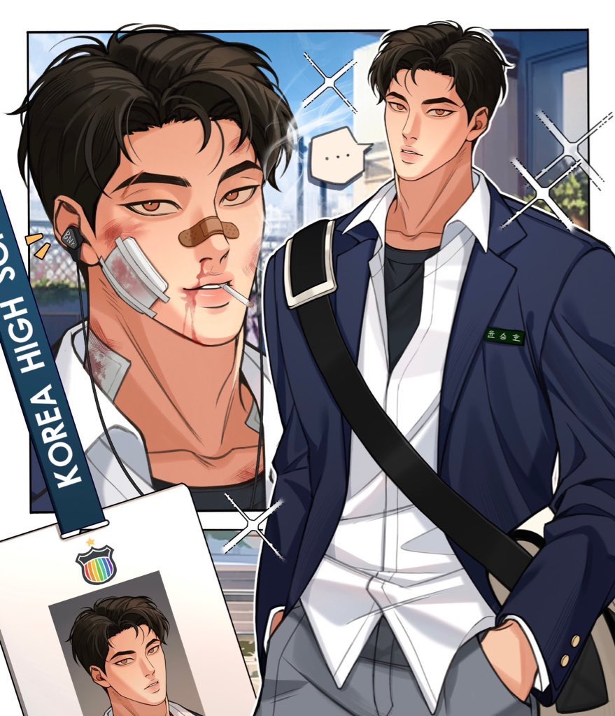 seungkyumm's tweet photo. going down (swinging)

a short #PainteroftheNight fanfic ft. delinquent seungho &amp; art student nakyum 

inspired by fanart from 熊肉咖喱 on weibo

🔗link to AO3 &amp; weibo below! https://t.co/RzvjAv9Hbc