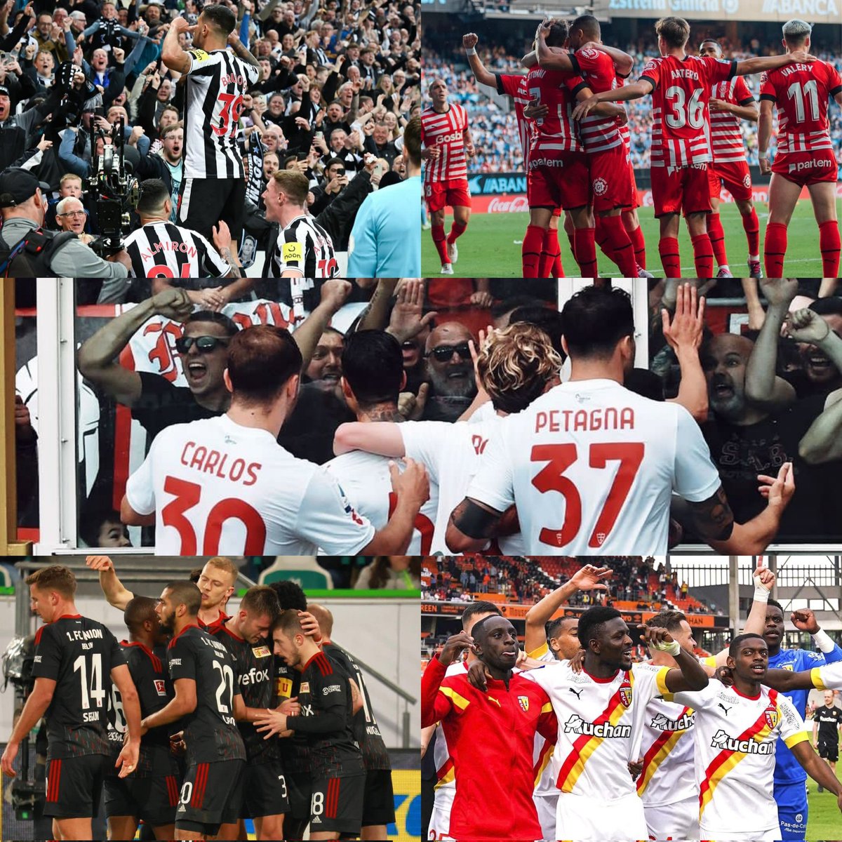 🇪🇺🚀Equipos revelaciones de las 5 grandes ligas de Europa 22-23:

🏴󠁧󠁢󠁥󠁮󠁧󠁿Premier League:Newcastle United(3°lugar)

🇪🇦Liga Santander:Girona F.C.(8°lugar)

🇮🇹 Serie A:AC Monza(8°lugar)

🇩🇪 Bundesliga:F.C. Union Berlin(4°lugar)

🇫🇷 Ligue 1:R.C. Lens(2°lugar)

👇🏻Déjame saber tu opinión?🕵🏻