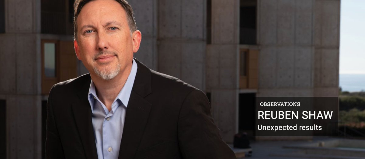 Salk Institute (@salkinstitute) on Twitter photo The spring issue of Inside Salk features a profile of Reuben Shaw <a href="/LabReuben/">ReubenShawLab</a> & his 2003 discovery that led to a job offer from the Salk Institute.
Today Shaw is a professor and director of Salk's National Cancer Institute (NCI)-designated Cancer Center.
bit.ly/3ID16Ox The spring issue of Inside Salk features a profile of Reuben Shaw <a href="/LabReuben/">ReubenShawLab</a> & his 2003 discovery that led to a job offer from the Salk Institute.
Today Shaw is a professor and director of Salk's National Cancer Institute (NCI)-designated Cancer Center.
bit.ly/3ID16Ox