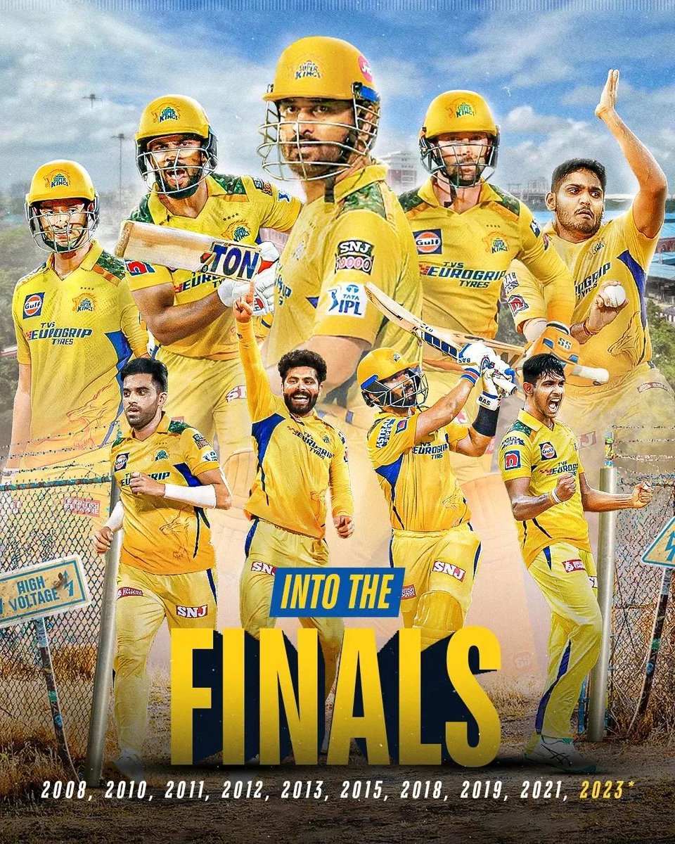 ippilikumarasw1's tweet photo. Chennai super kings into finals
#CSKvGT #ChennaiSuperKings #CSKfinals #MSDhoni𓃵 #Gaikwad #jaddu #TATAIPLPlayoffs #IPLPlayOffs #IPLFinals #Qualifier1 https://t.co/hi4DfqwtRj