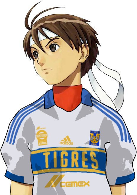 Que tal, Sakura (eso creo) con la playera de Tigres de la actual temporada

#LigaMx #TigresUANL #StreetFighter #sakurakasugano