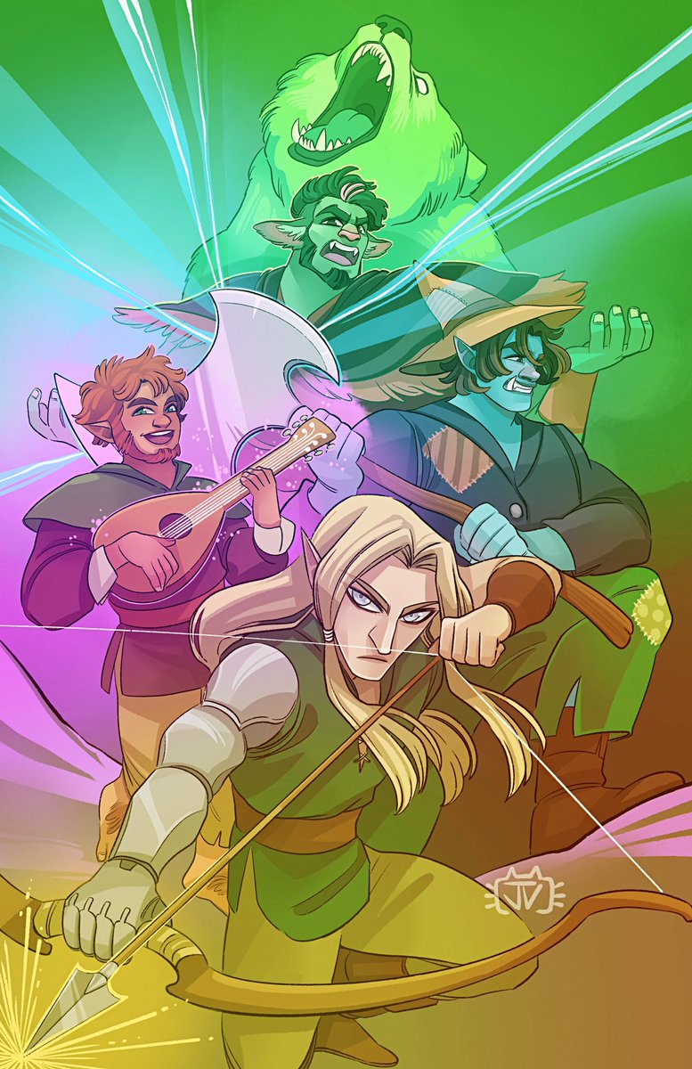 I’ve recently been binge listen to <a href="/StinkyDragonPod/">Tales from the Stinky Dragon</a> and it has me cackling in my car everyday. The main character are so fun! So I made fanart ❤️