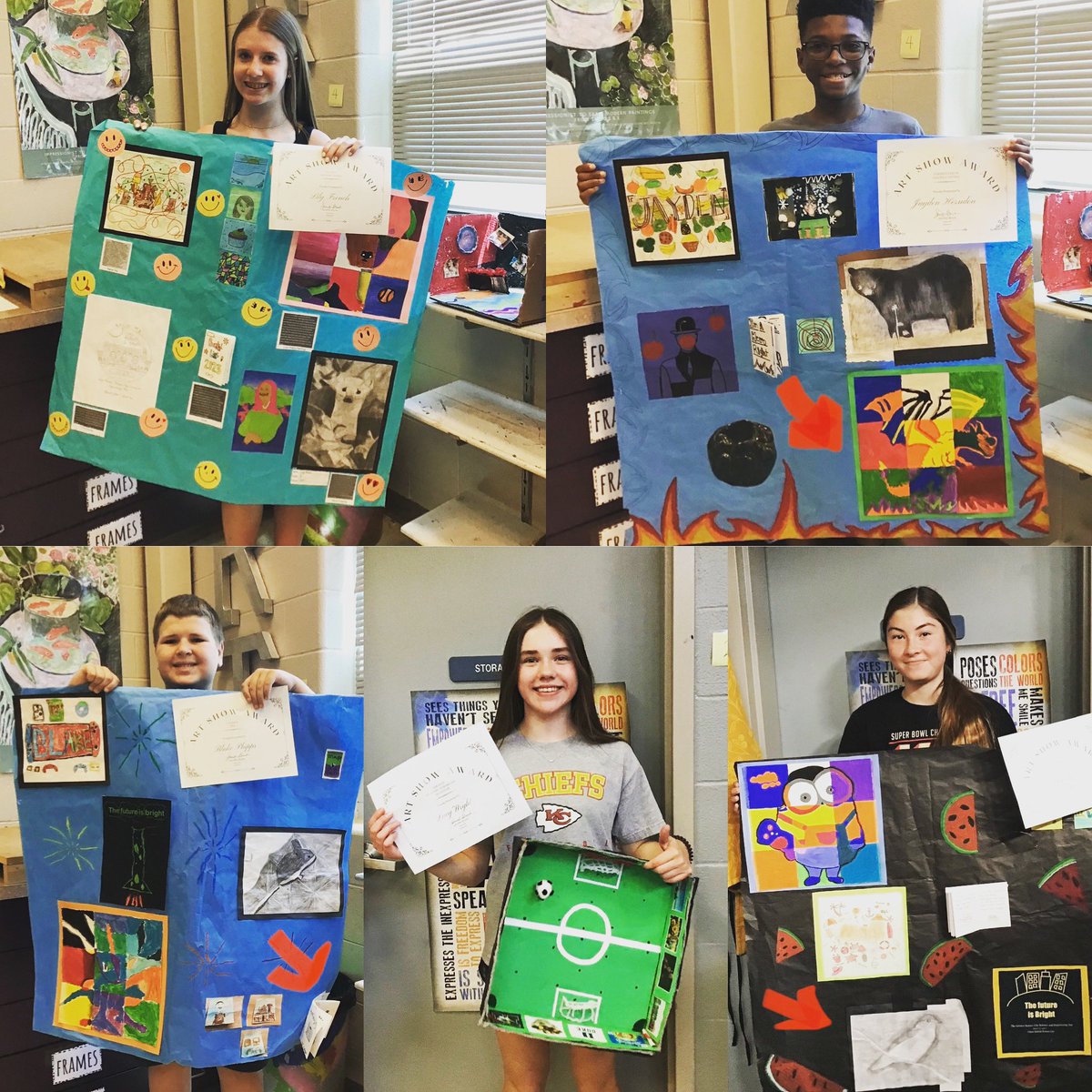 Jennifer Brunk (@brunkart) on Twitter photo Congratulations to these 7/8th graders who were selected best: Lily-Graphic Design, Jayden- Painting, Blake-Zine, Lucy-Sculpture, & Madi- drawing! <a href="/LPSFineArts/">LPS Fine Arts</a> <a href="/SVMSEagles/">SVMS Eagles</a> Congratulations to these 7/8th graders who were selected best: Lily-Graphic Design, Jayden- Painting, Blake-Zine, Lucy-Sculpture, & Madi- drawing! <a href="/LPSFineArts/">LPS Fine Arts</a> <a href="/SVMSEagles/">SVMS Eagles</a>