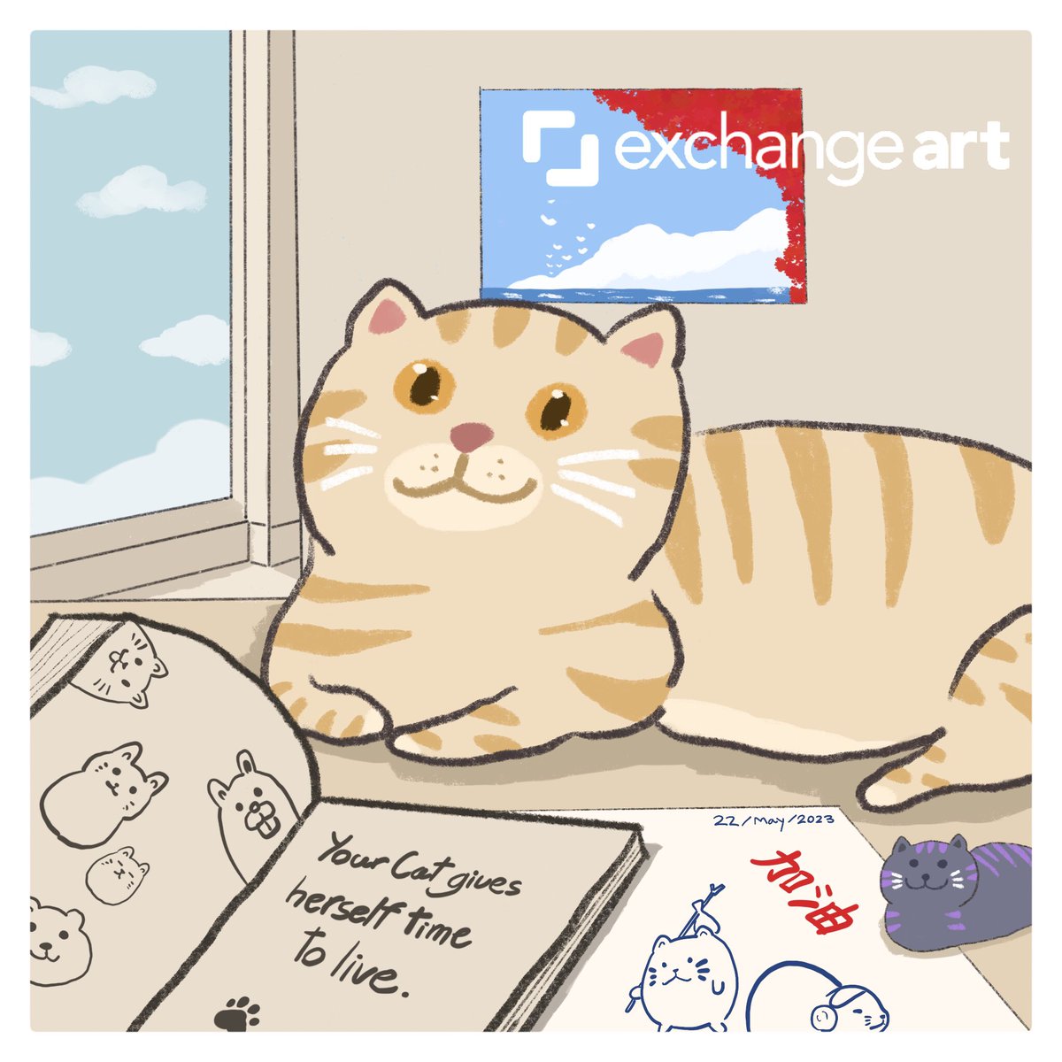🌟Auctions End🌟
" Loaf " (1/1)
" Don't overthink it! " listed on 
<a href="/exchgART/">Exchange Art</a> 
Won by @sudoWright 

Thank you for your support again meow
#Solana #SOL #SolanaCommunity #Solanaart