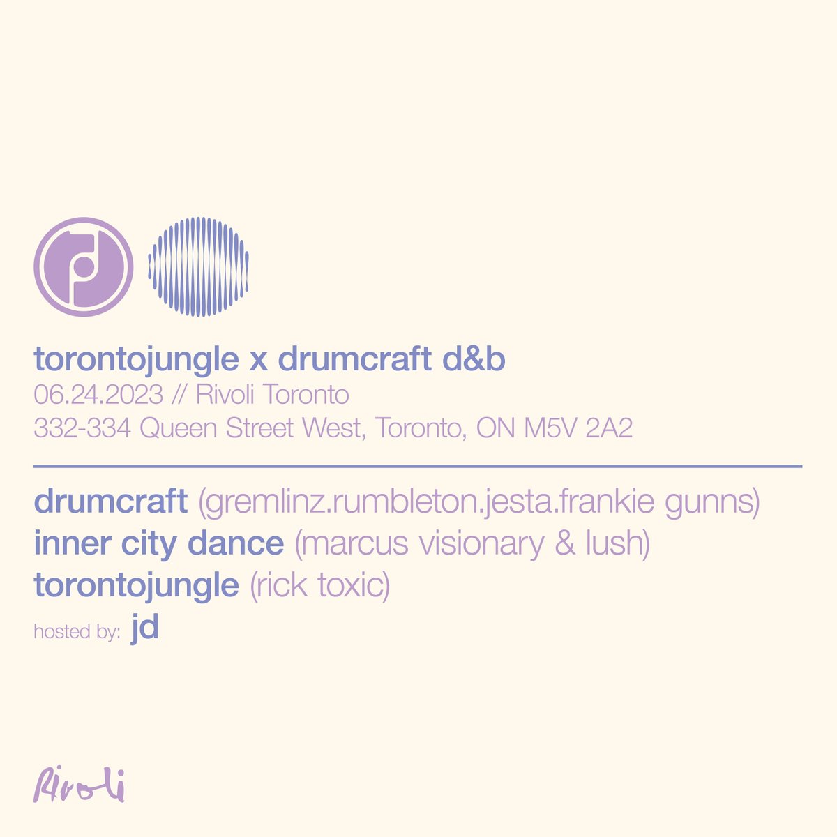 torontojungle's tweet photo. Sat June 24 2023 - TJ x DRUMCRAFT DNB 
TICKETS: https://t.co/EsfeaO47yV https://t.co/bOsVSA9f1Y