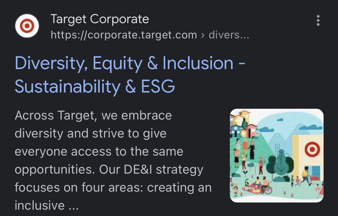 Why is Target Woke? To raise their ESG score.

Don’t take it from us. Look at their corporate messaging.