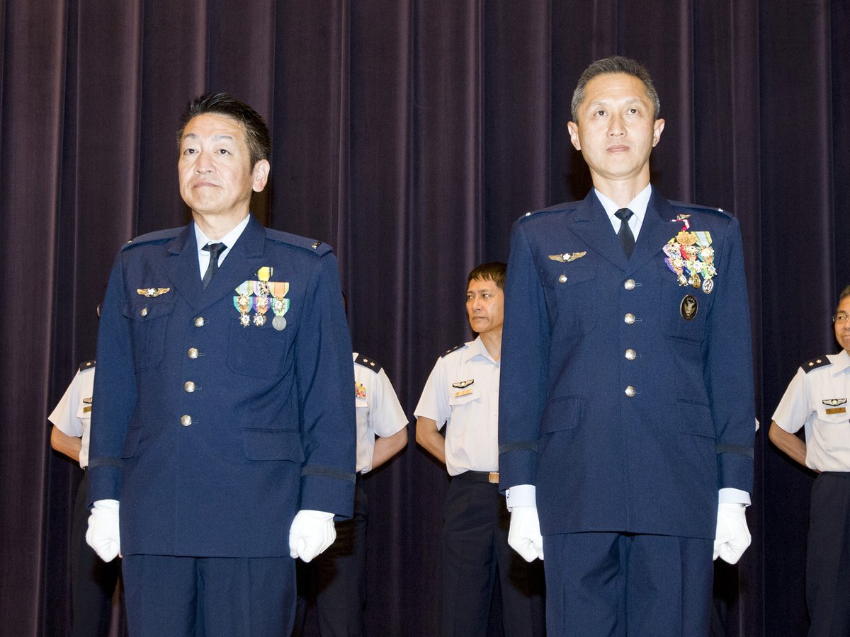 5月23日、市ヶ谷基地において航空自衛隊准曹士先任交代式が行われ、第