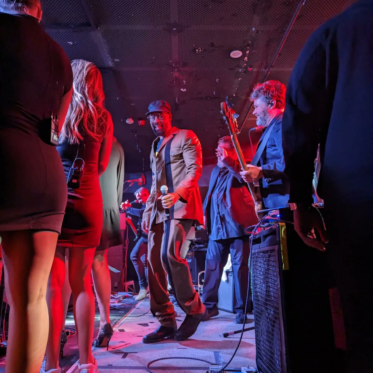 When <a href="/russellcrowe/">Russell Crowe</a> says "wanna jam?" I say "yes sir!"... Great weekend MCing Indoor Garden Party with some absolute legends on stage.