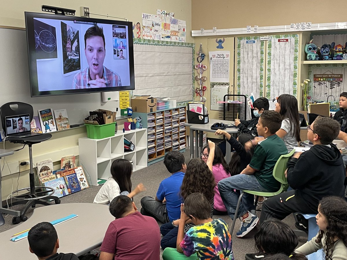 My brother-in-law joined us via Zoom to talk about his time as a writer on one of their favorite shows, Disney’s Amphibia. These Ss had great questions! @BeesArbolita #LHCSD