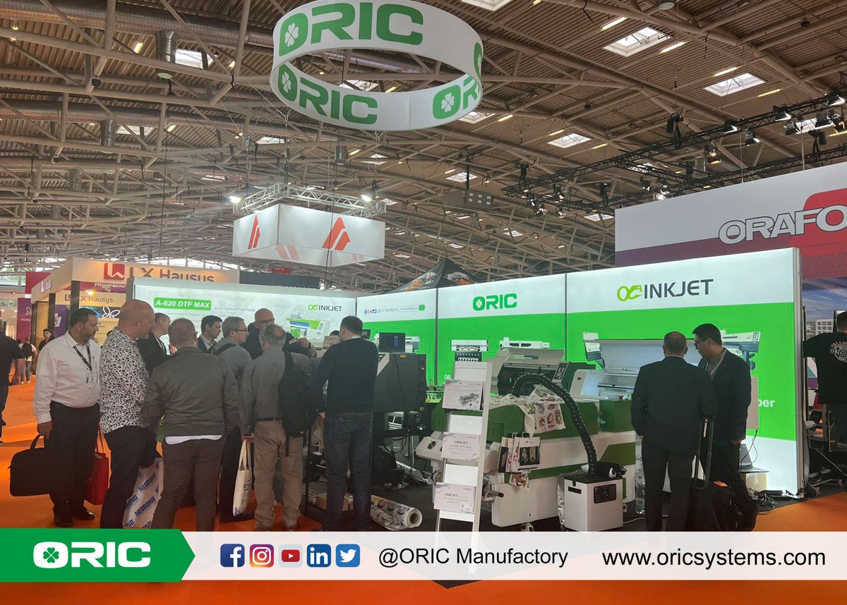 #ORIC First Day In Munich Fespa 2023.
​Welcome To Visit Oric Booth At B2 D61
​oricsystems.com
#fespa #dtf #powdershaker #uvdtf #uvflatbed #sublimation #textile 
#uvflatbed #uvrolltoroll #FespaMunich #Munich2023 #apppexpo #dtf 
+86 13770716183
marketing@oricsystems.com