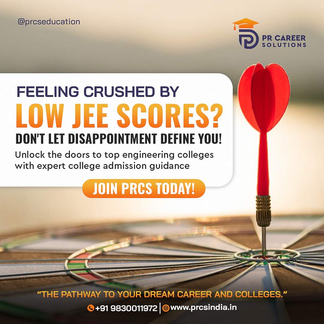 prcseducation's tweet photo. Not getting your desired JEE score is not the end!  
Pursue your dream careers and courses at top engineering colleges, with expert college admission guidance and career counselling from PR Career Solutions. 
.
.
.
.
#AdmissionsOpen #solutions #jeemain2023 #CollegeStudent https://t.co/aW8HAiZAqp