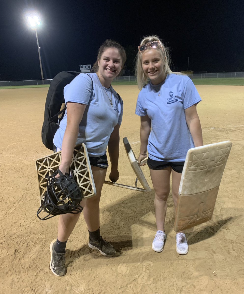 Can’t keep us off the field!! 🥎 @24_ryater #summerjob #umpire