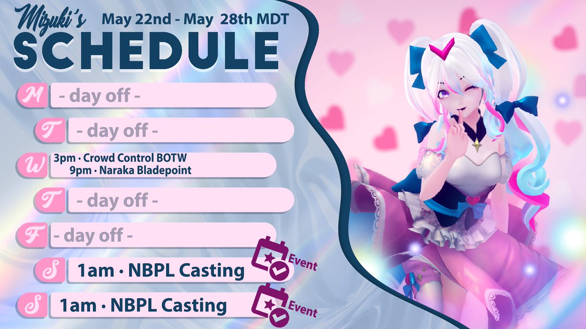 I adulted xD

May 22nd-28th #SCHEDULE