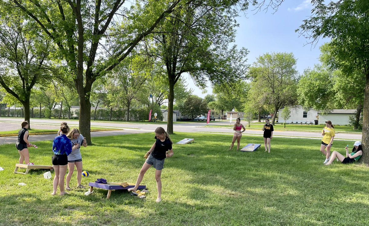 KatoGLAX's tweet photo. With the JV season coming to a close last night, our Kato lax family celebrated a wonderful season with some sand volleyball, bags, treats, and camaraderie! What a wonderful day for some team bonding with our lax family!🥰🥍 #KatoLax #LaxFam https://t.co/HSisRaHip0