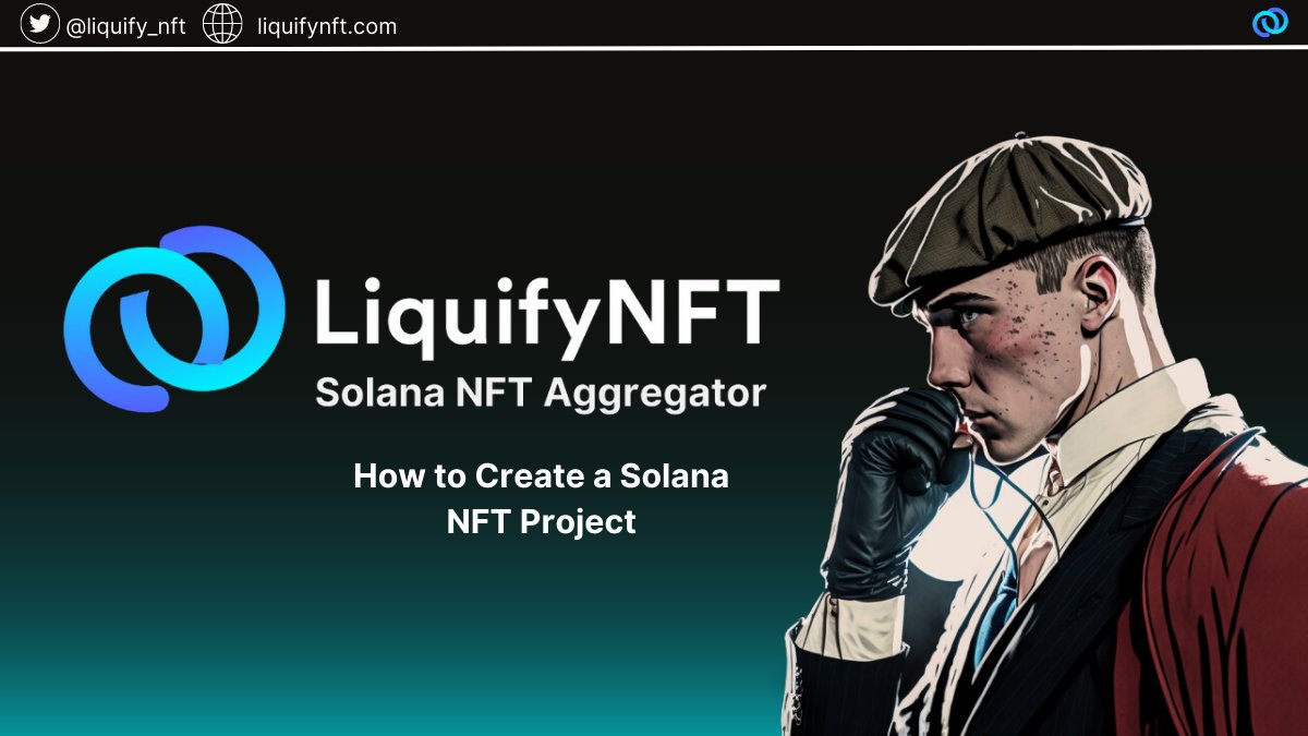 Liquify_NFT's tweet image. 1/15 🚀 Embarking on a #SolanaNFT project? We&apos;ve got you covered! This thread will guide you through each step of creating, launching, and promoting your unique digital assets on the Solana blockchain. Let&apos;s dive in! #NFTGuide