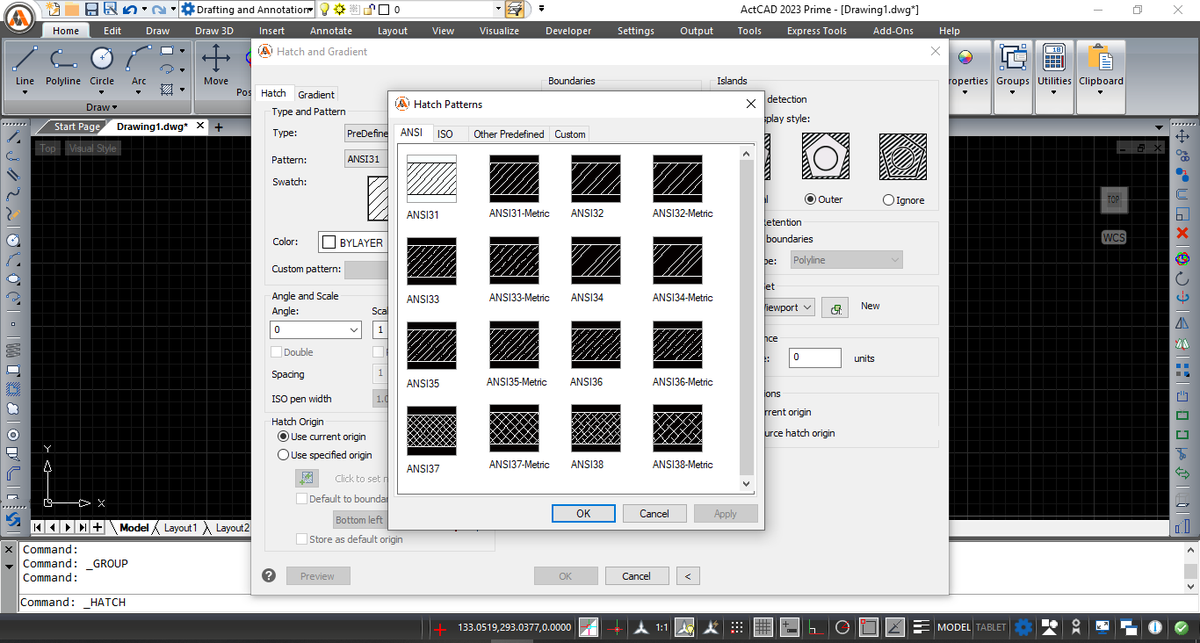 ActCADsoftware's tweet photo. @ActCAD #intelliCAD #CAD #BestCADSoftware #intellicad_11_1 #Command #HatchandPatterns https://t.co/RAj4ZNgEOL