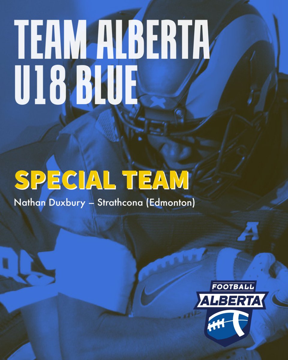 Congratulations to our Team Alberta U18 Blue athletes. Well done!
🏈🏈
#football #footballalberta #teamalbertablue