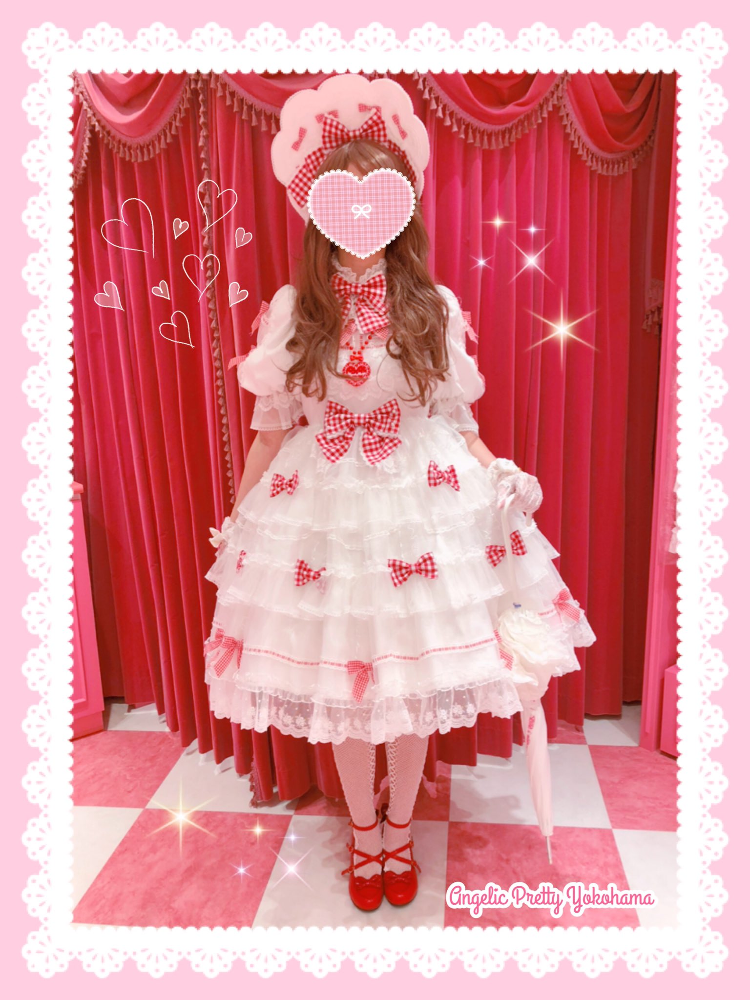激レア angelic pretty プリンセス ドレス ピンク Milkshake Dot Circular Skirt (2021) by Angelic Pretty