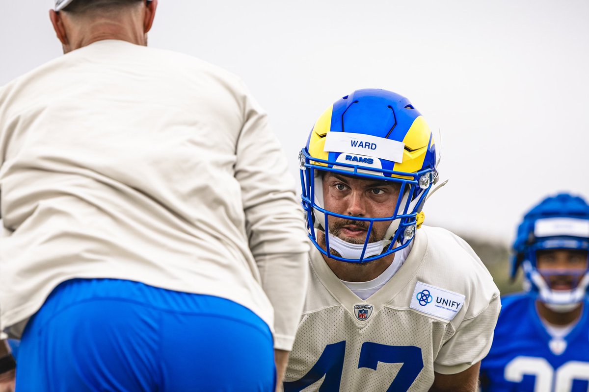 wardfamily8's tweet photo. It's exciting to see @AlexWard_32 in his LA Rams gear putting in work. https://t.co/OfY8qqqsyW