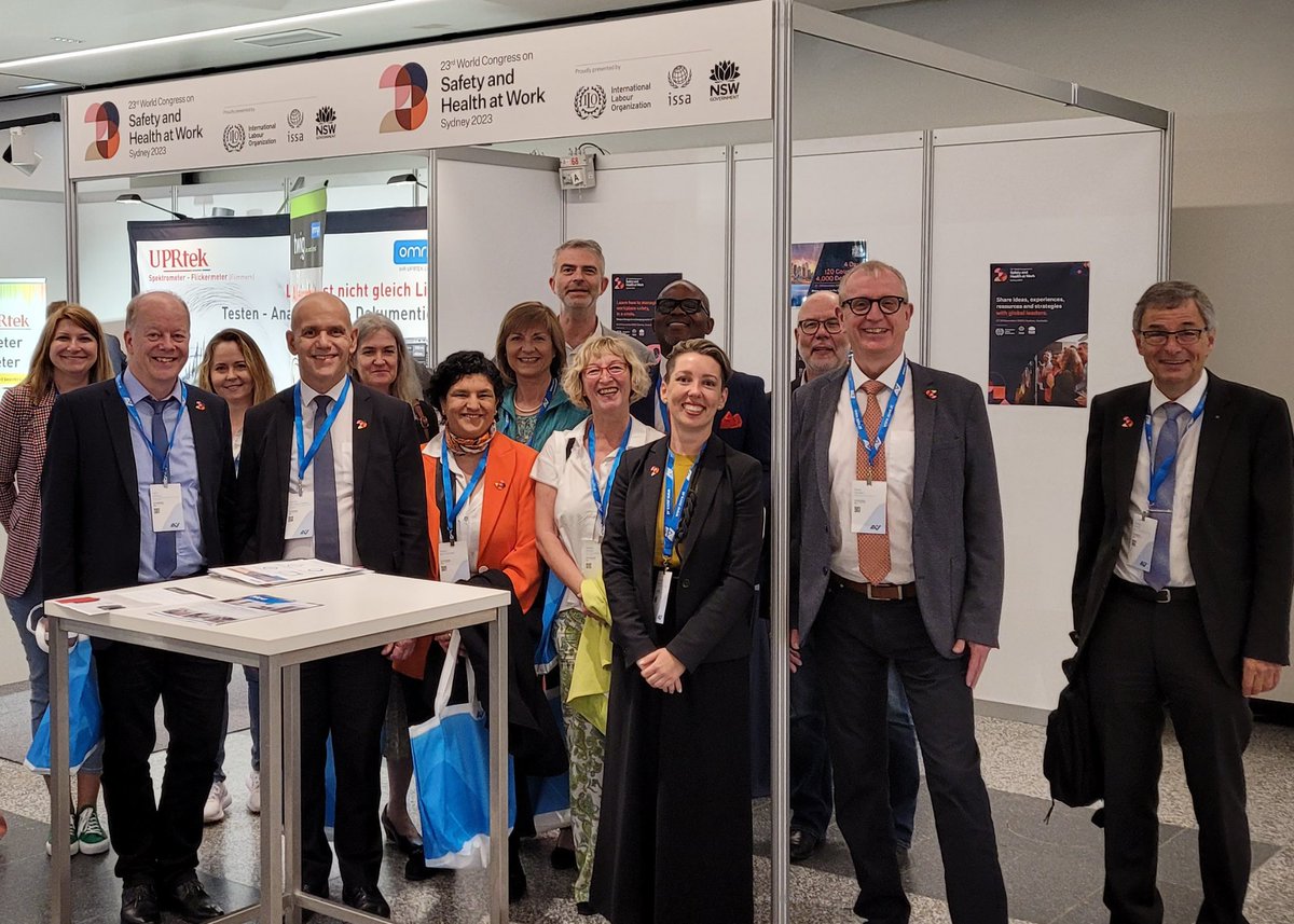 23rd World Congress on Safety & Health at Work (@worldcongress23) on Twitter photo Day 1 at #ForumPrevention Vienna: Amazing connections, insightful talks on #VisionZero, #SupplyChains & #AI. Thrilled to be welcomed by <a href="/ISSACOMM/">ISSA-Social Security</a> & a shoutout to AUVA for our World Congress spotlight. Familiar faces in person - what a delight! See you in Sydney this November! Day 1 at #ForumPrevention Vienna: Amazing connections, insightful talks on #VisionZero, #SupplyChains & #AI. Thrilled to be welcomed by <a href="/ISSACOMM/">ISSA-Social Security</a> & a shoutout to AUVA for our World Congress spotlight. Familiar faces in person - what a delight! See you in Sydney this November!