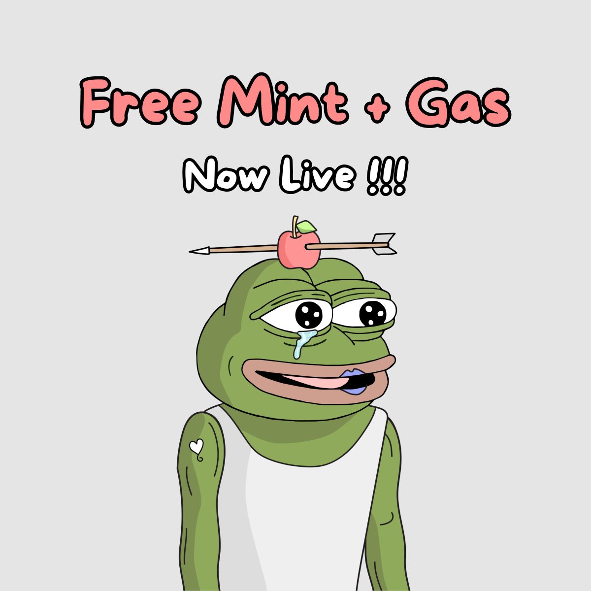 Free Mint (+ Gas) is Now Live!

Visit our website and mint via <a href="/MintablesNFT/">Mintables</a>.
pepesama.art

Yea, we know it's silly but Pepe is trending so mint yours now. It is free after all.

Follow &amp; RT - tell your mates!

#nft #freenft #nftgiveaway #eth #NFTGiveaway #nftdrop