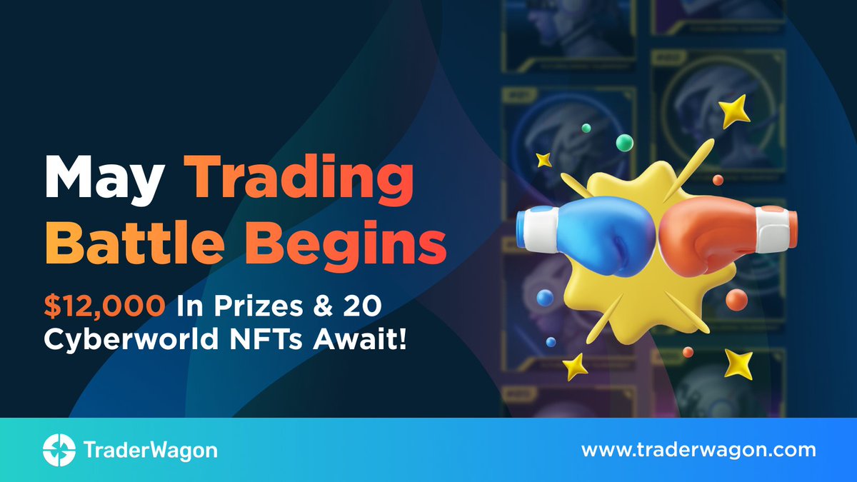 Let the Mega May Trading Battle Begin! Showcase your skills and win a share of $12,000 USDT and 20 CyberWorld NFTs!

To Join the Battle: 

👉🏻 Sign Up here: buff.ly/3MHjrwg

💰20 CyberWorld NFTs with utilities in the Futures Grand Tournament will be awarded!

Read More ⤵️