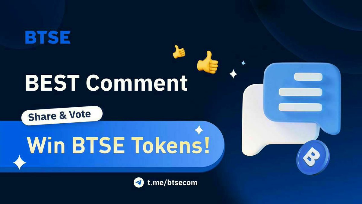 BTSE_Official's tweet photo. Rate & Comment on #BTSE app to share $50 rewards! π°
1β£ RT, Like & Tag 3 friends
2β£ Join BTSE Telegram https://t.co/IYZLrGSsrS
3οΈβ£ Share a screenshot of your comment on BTSE app (iOS or Android) with hashtag #comment2 in our Telegram
10 winners will be announced after 6/2 π
https://t.co/gRKBfQBvrY