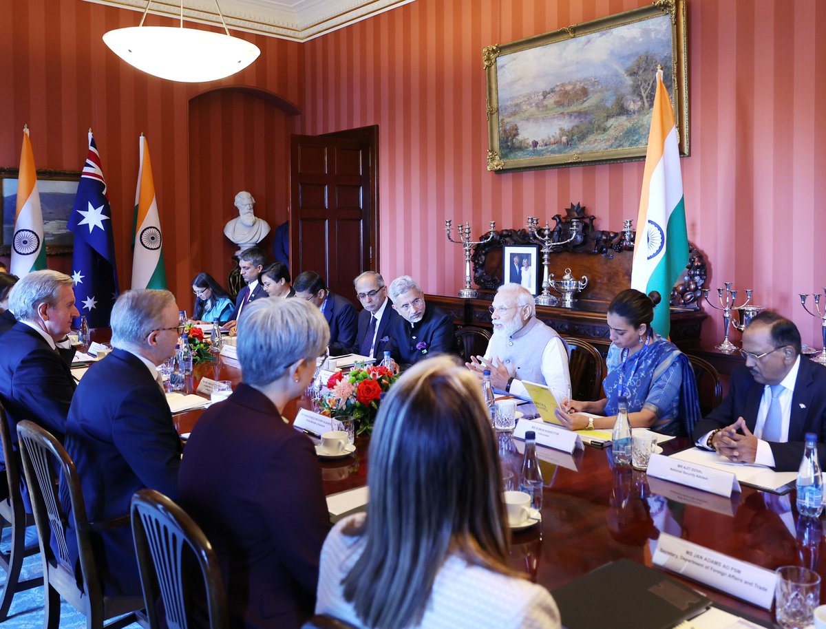 Today’s talks with PM @AlboMP were comprehensive and wide-ranging. This is our sixth meeting in the last one year, indicative of the warmth in the India-Australia friendship. In cricketing terminology- we are firmly in T-20 mode! 