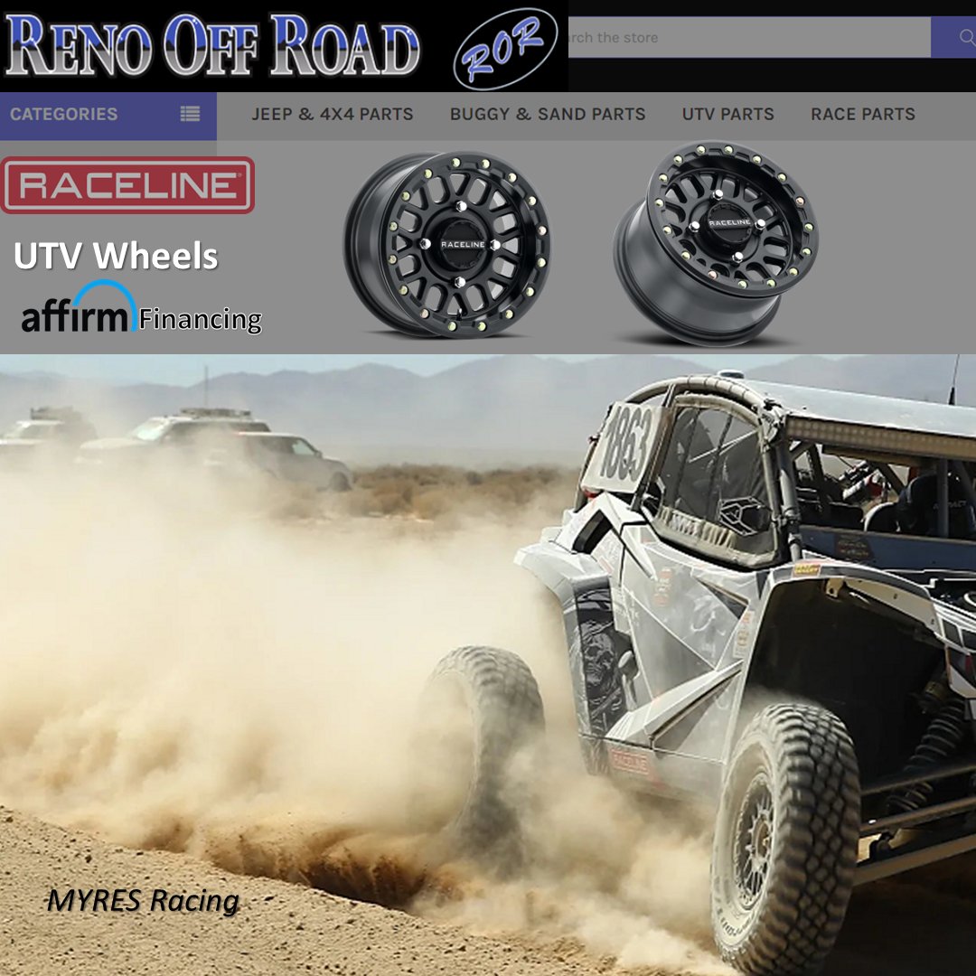 𝗥𝗮𝗰𝗲𝗹𝗶𝗻𝗲 𝗣𝗢𝗗𝗜𝗨𝗠 𝗨𝗧𝗩 𝗕𝗲𝗮𝗱𝗹𝗼𝗰𝗸𝘀.
  > Engineered to be one of the toughest UTV wheels in the industry.
  > MYRES Racing, sponsored by Reno Off-Road, continued to prove this with many 1st place PODIUMs.
   > 775.553.8333
#racelinewheels #renooffroad #ror
