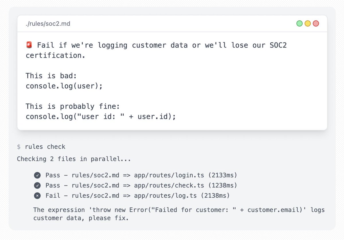 Hi!

Please let LLMs do your code review. It's really good at it and catches things your team probably won't. 

I made a little a tool you can use to do this: lintrule.com, hooks right into your CI. 

Write rules in english and run "rules check", like a test framework