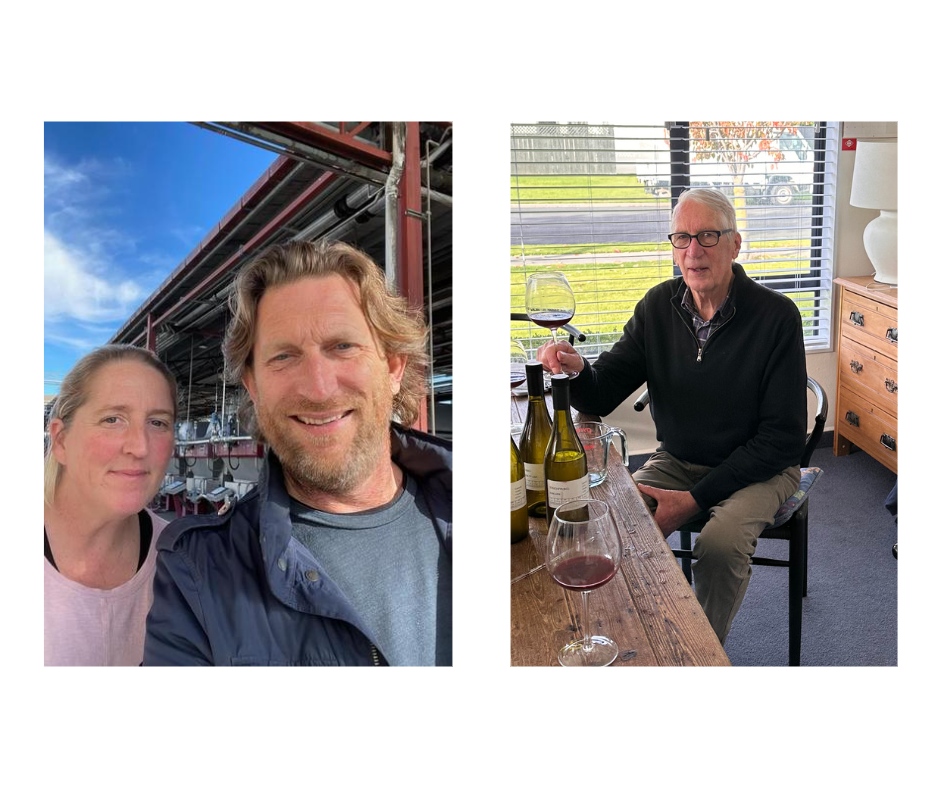 Dunnolly's tweet photo. We’ve had a brilliant week here in NZ as my brother Matt was visiting!

Absolutely fantastic timing on his behalf. Dad &amp; I were able to show him all the new V23 wines that have just finished ferment and have his expertise and input with blending. https://t.co/jMa7kmmZGf
