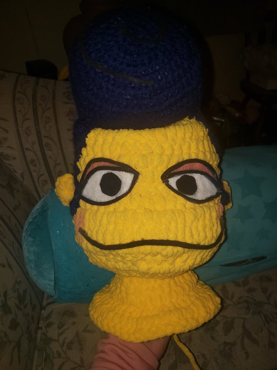 NekoRussia's tweet photo. Wally is gonna be a big boy 😳 He might wind up being his actual size but oh well I don't mind 😆 But the body is complete! Onto the legs and arms!

#crochet #welcomehomepuppetshow #WelcomeHomeWallyDarling #WelcomeHome #WallyDarling #WallyDarlingPlush https://t.co/Uu5hYgJdJb