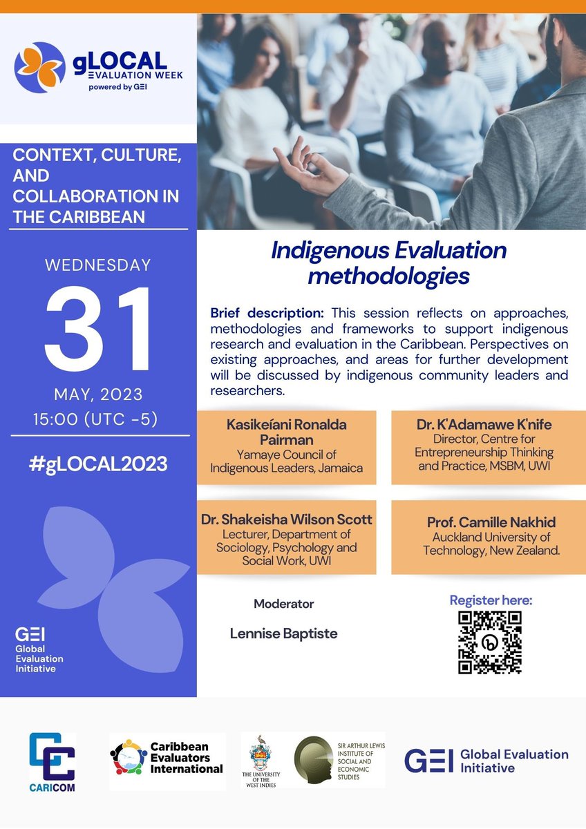 Be part of the #MandE conversation in the Caribbean as <a href="/CaribEvaluators/">Caribbean Evaluators</a> <a href="/CARICOMorg/">CARICOM: Caribbean Community</a> and <a href="/GEI_GlobalEval/">Global Evaluation Initiative</a> collaborate in a series of events as part of #gLOCAL2023!