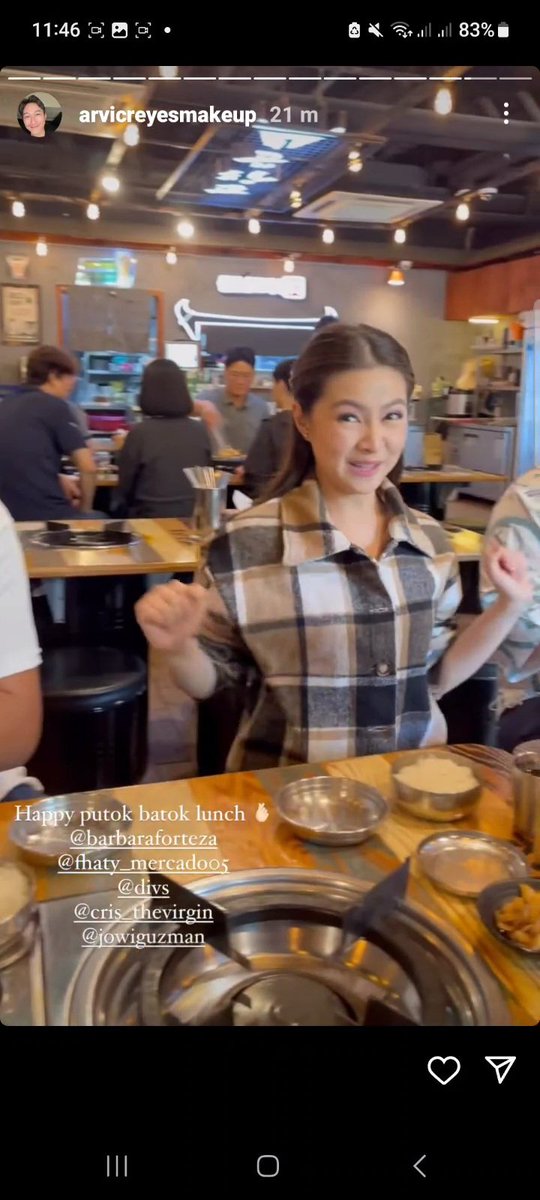 Happy Lunch miss B  and your team 😋🥣🥘🍡 

Eatwell 😽🫰

#BarDa @Sokor day 3 🇰🇷

#BarbieForteza