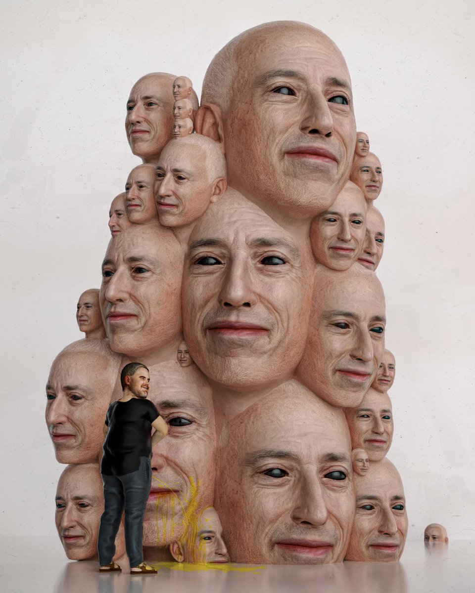 beeple's tweet image. BITBOY TAKING A PISS