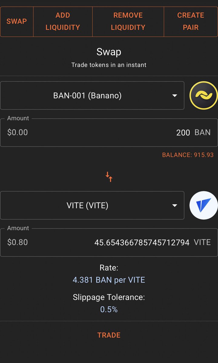 Banano has been listed on VITCSwap

$BAN #VITC
@bananocoin @vitcswap