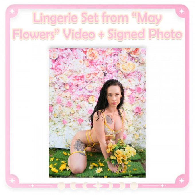 Lingerie Set From May Flowers Vid with Signed Photo by @TheTaylorNoir https://t.co/vtRKEZAvAT Find it<a href="/tag/manyvids"class="tags"><span>#manyvids</span></a>