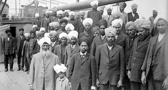 CIGFBC's tweet photo. Today marks the anniversary of the Komagata Maru incident, when 376 people arrived on the shores of BC with the hope of building a better life, and instead found they were blocked from disembarking. Let us recommit to making Canada a place where all are welcome.
#KomagataMaru https://t.co/0xrD7PhziT
