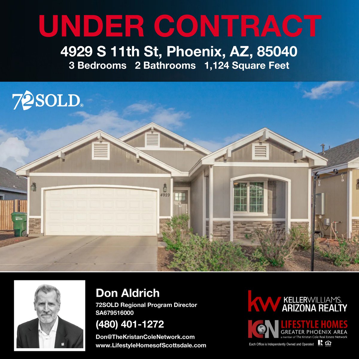 Our buyer's offer for the home in Phoenix has been accepted!

Selling or buying a home? Contact Don Aldrich at:

☎️ (480) 401-1272
📧 Don@TheKristanColeNetwork.com
🌐 lifestylehomesofscottsdale.com

Check your home value here -> lifestylehomesworldwide.com/homevalue

#iloverealestate