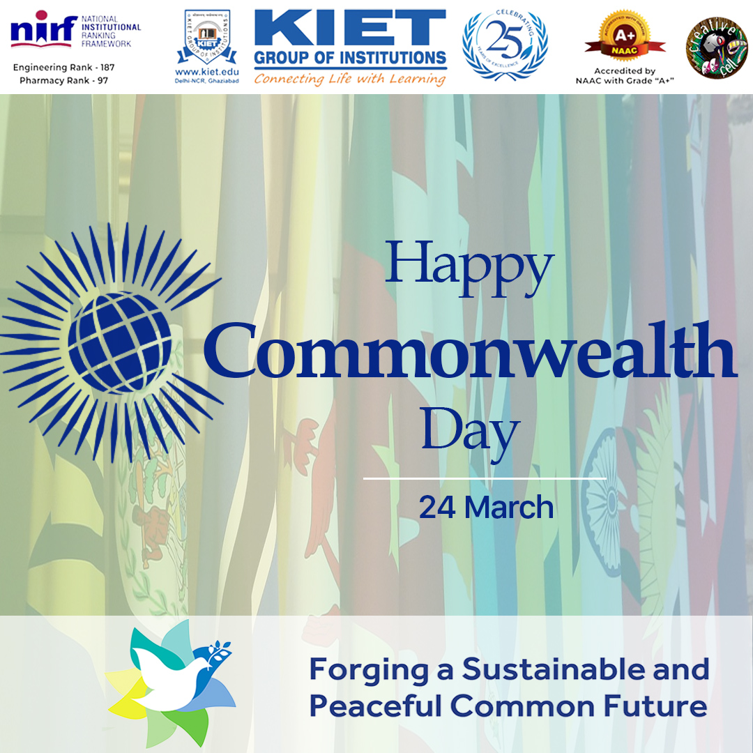 Kiet_edu's tweet photo. The annual celebration of #Commonwealth_Day emphasizes the #unity and #cooperation among #commonwealth_nations in forging a sustainable and #peaceful shared future.
#kiet_group_of_institutions #KIETGZB #kietengineeringcollege
#KIET #AKTU #AICTE #UnityInDiversity #SharedFuture https://t.co/K8DT84lSer