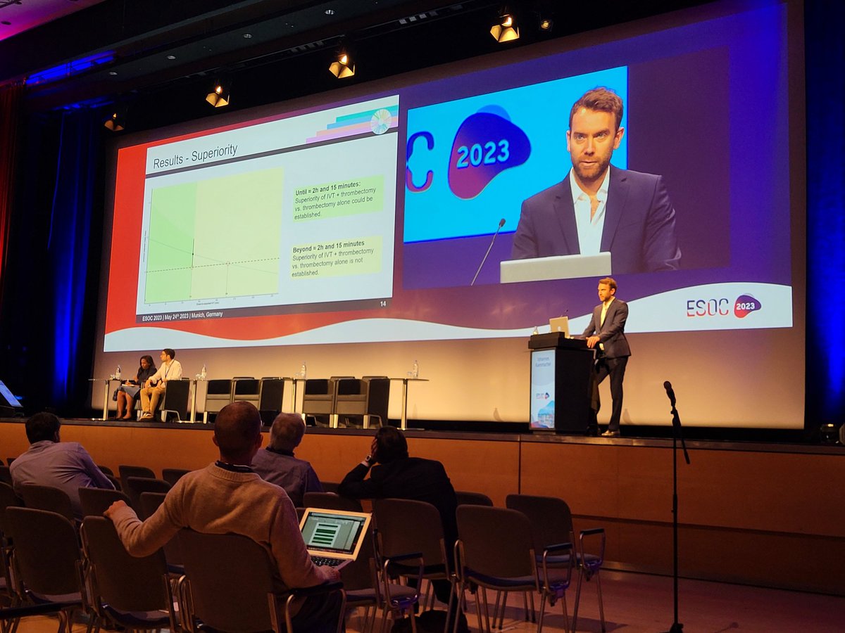 Adnan Mujanović (@adnan_mujanovic) on Twitter photo #ESOC2023 has officially started and with a strong start 💪#IRIS collaboration of major IVT+MT trials has showed superiority of IVT+MT vs MT alone within 2h15min window 🎯 <a href="/ESOstroke/">European Stroke Org</a> <a href="/CheesemakerMD/">Johannes Kaesmacher</a> <a href="/manonkappelhof/">Manon Kappelhof</a> <a href="/kiliantreurniet/">Kilian Treurniet</a> #ESOC2023 has officially started and with a strong start 💪#IRIS collaboration of major IVT+MT trials has showed superiority of IVT+MT vs MT alone within 2h15min window 🎯 <a href="/ESOstroke/">European Stroke Org</a> <a href="/CheesemakerMD/">Johannes Kaesmacher</a> <a href="/manonkappelhof/">Manon Kappelhof</a> <a href="/kiliantreurniet/">Kilian Treurniet</a>