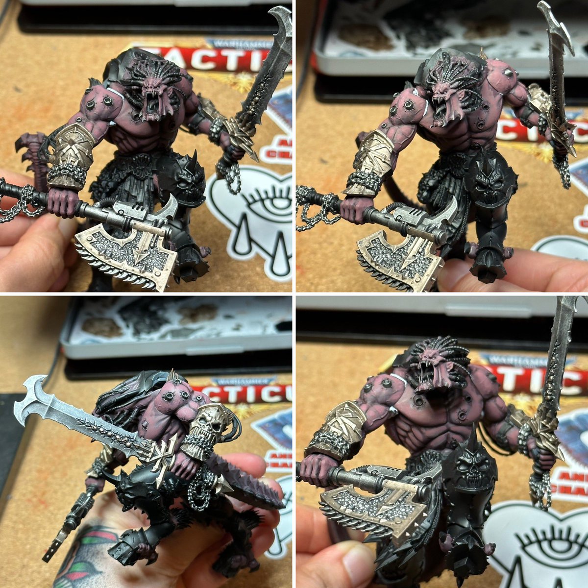 WIP Wednesday! Some more progress has been made on Angron, slowly getting there!
.
#WarhammerCommunity 
#PaintingWarhammer 
#warhammer40k 
<a href="/warhammer/">Warhammer Official</a>