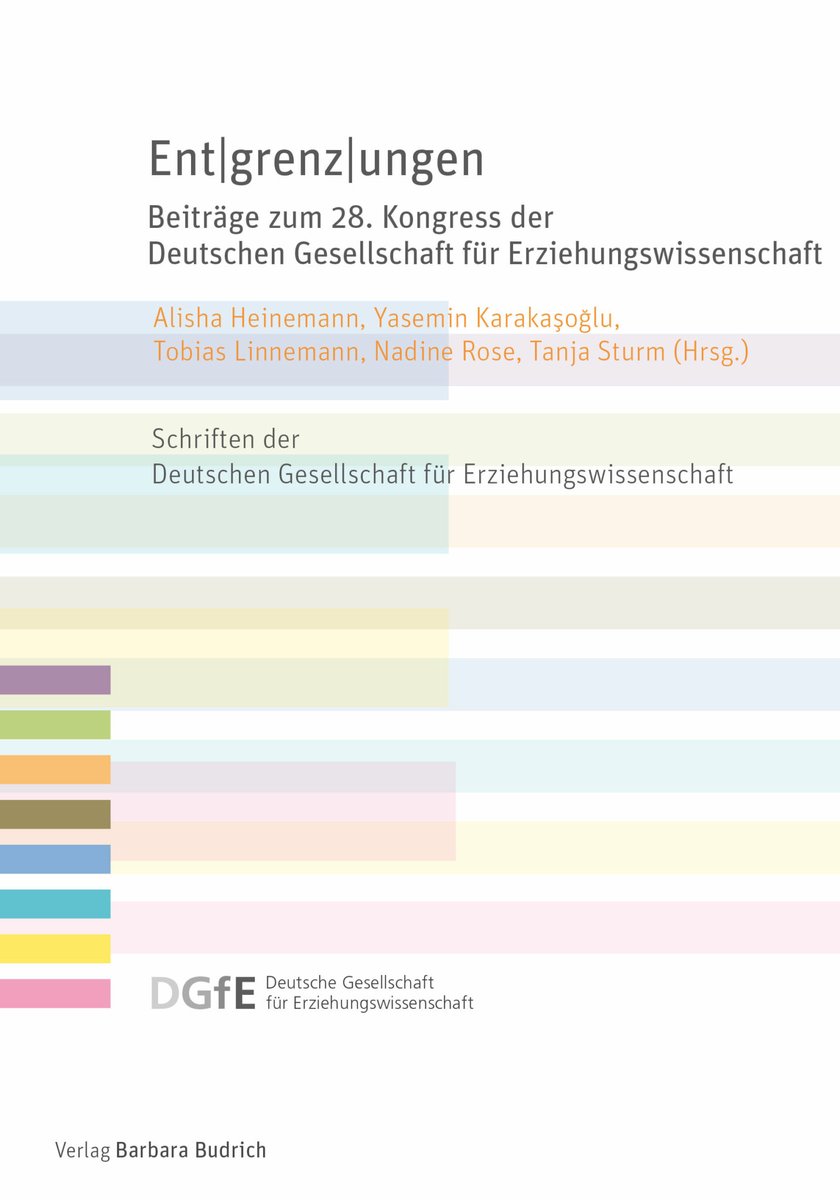 Zum Vormerken: im September 2023 erscheint im Verlag @barbarabudrich der Band zum @dgfe_eV-Kongress 2022 Ent|grenz|ungen an der @UniBremen: shop.budrich.de/produkt/entgre…
#OpenAccess #Migration #Digitalisierung #Klimakrise #Globalisierung #Pandemie Mit der Keynote von @SaraNAhmed