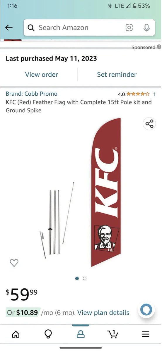 NovaNiteFN's tweet image. Bought these by accident. Forgot about these until just now when I got a notification saying that it&apos;s been delivered #KFC #amazonorder #amazon #primeday #amazonprime @JeffBezos