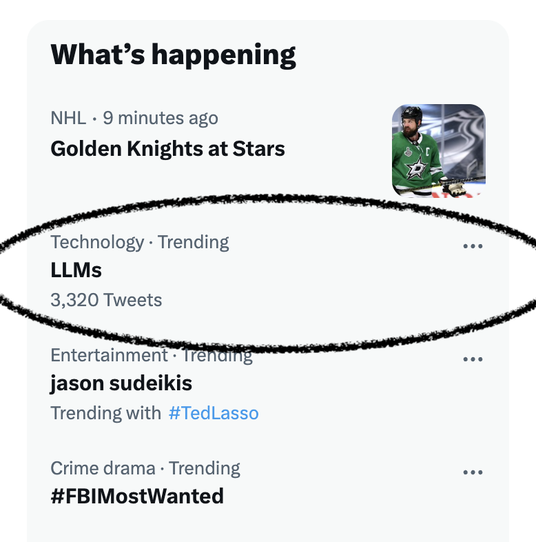 Trending topic because of AI influencers, or the #EMNLP2023 anonymity deadline? 🤔😅