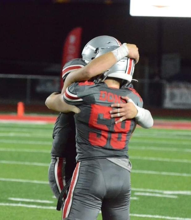 Our team MVP and one of the best RBs in the history of the school <a href="/JBuckie29/">Joshua Buck</a> starting off the Class of 2023 graduation. 

Go Dons! 

Defend the Fork! 1More! Team First! Don Life! FAMILY! 

We are so proud of all of our seniors. They will be change the world. No doubt about it.