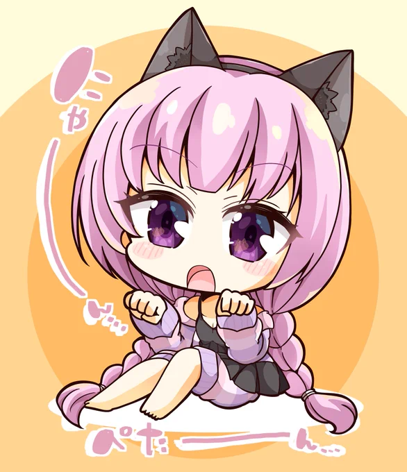 【仕事休憩落書き】 にゃーん…