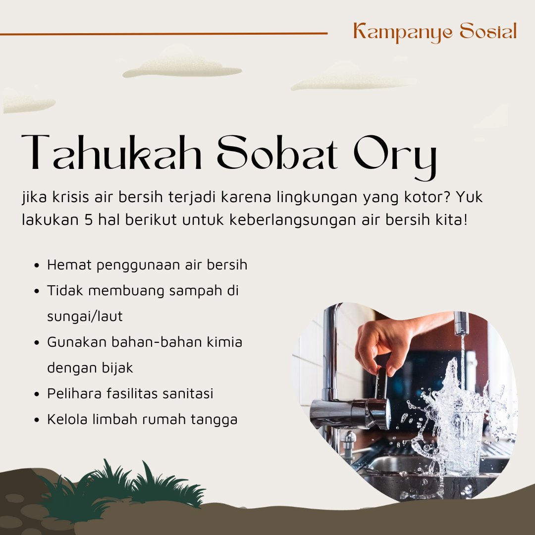 Yuk kita jaga air mulai dari diri sendiri, karena menjaga air berarti menjaga kehidupan.
<a href="/lpdp_ri/">#DiriUntukNegeri</a>
#AkuPastiMengabdi
#SDMUnggulIndonesiaMaju