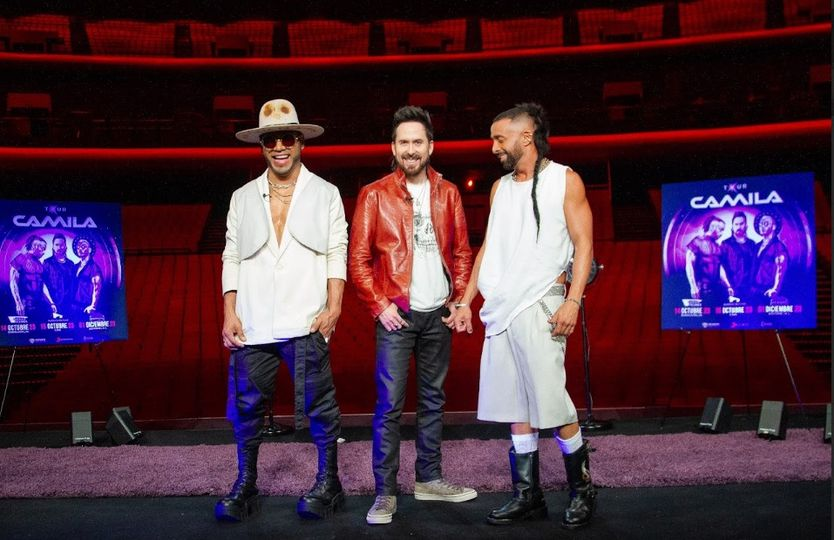 ELTELON_MEDIO's tweet photo. Conferencia del regreso de @SAMOALLSTAR  a @CamilaMX  traen nuevo disco y  3 show en puerta Guadalajara, Monterrey y CDMX
Más información ya saben  búscala en EL TELÓN. https://t.co/Zf3y9Wor4K